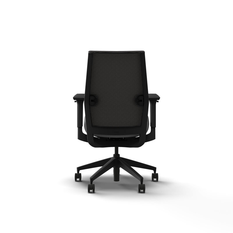 Chaise de bureau ergonomique en filet HON, Noir, Givré