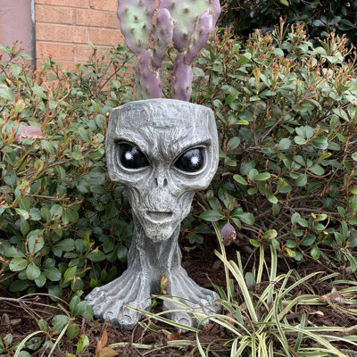 Pot à fleurs statue ancienne ancienne extraterrestre "Zoe"