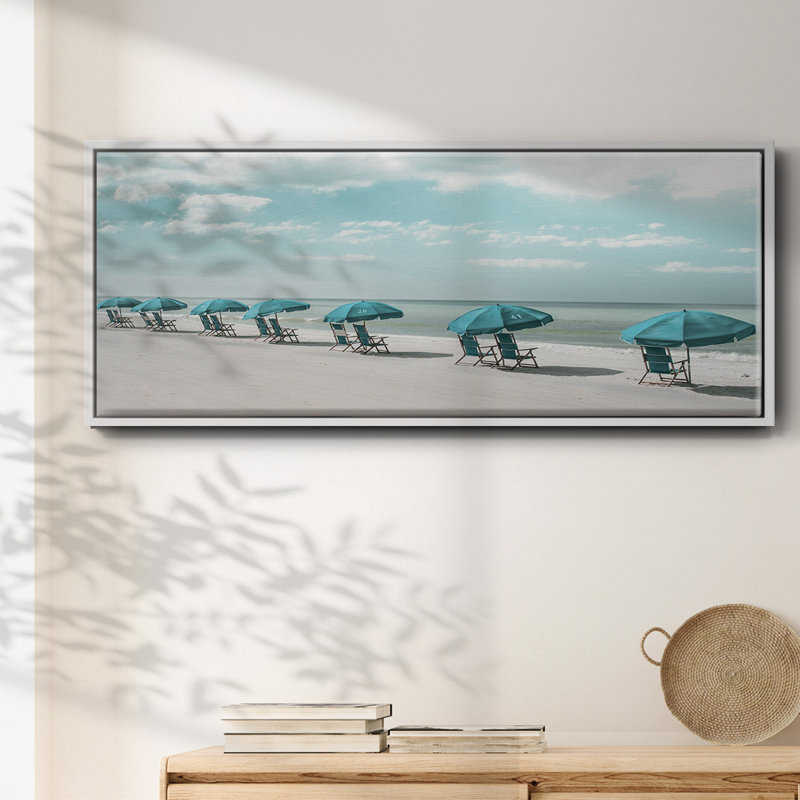 Idle Hours- Framed Canvas, 12" H x 30" W