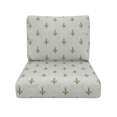 Coussin de siège / dossier pour chaise longue à motif floral Amala Sunbrella®