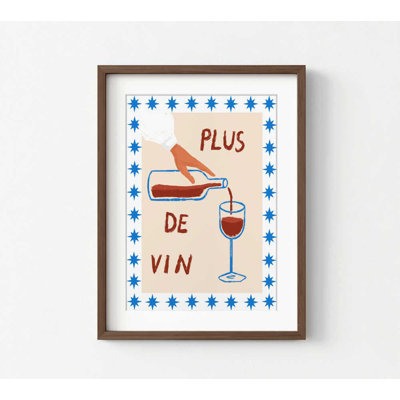 Vin encadré, impression sur toile