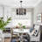 Masha 5 - Light Iron Dimmable Lantern Globe Chandelier