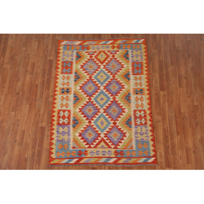 South Western Kilim Oriental Accent Rug 4x6