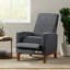 Fauteuil club inclinable manuel large en bois