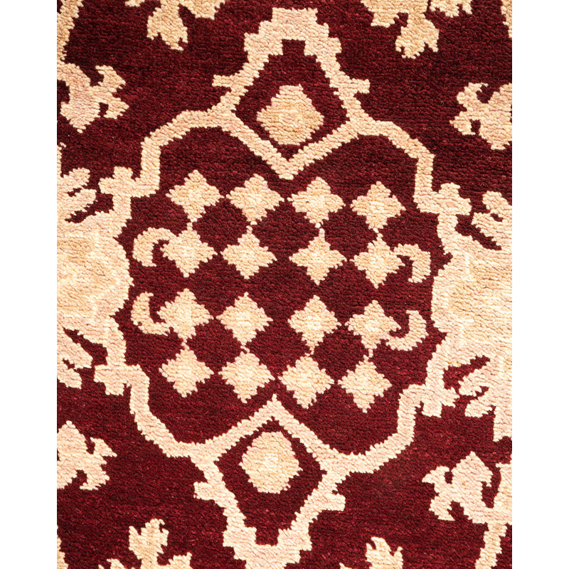 Kimbrielle One-of-a-Kind 3 X 5 2000s Wool Area Rug in Red