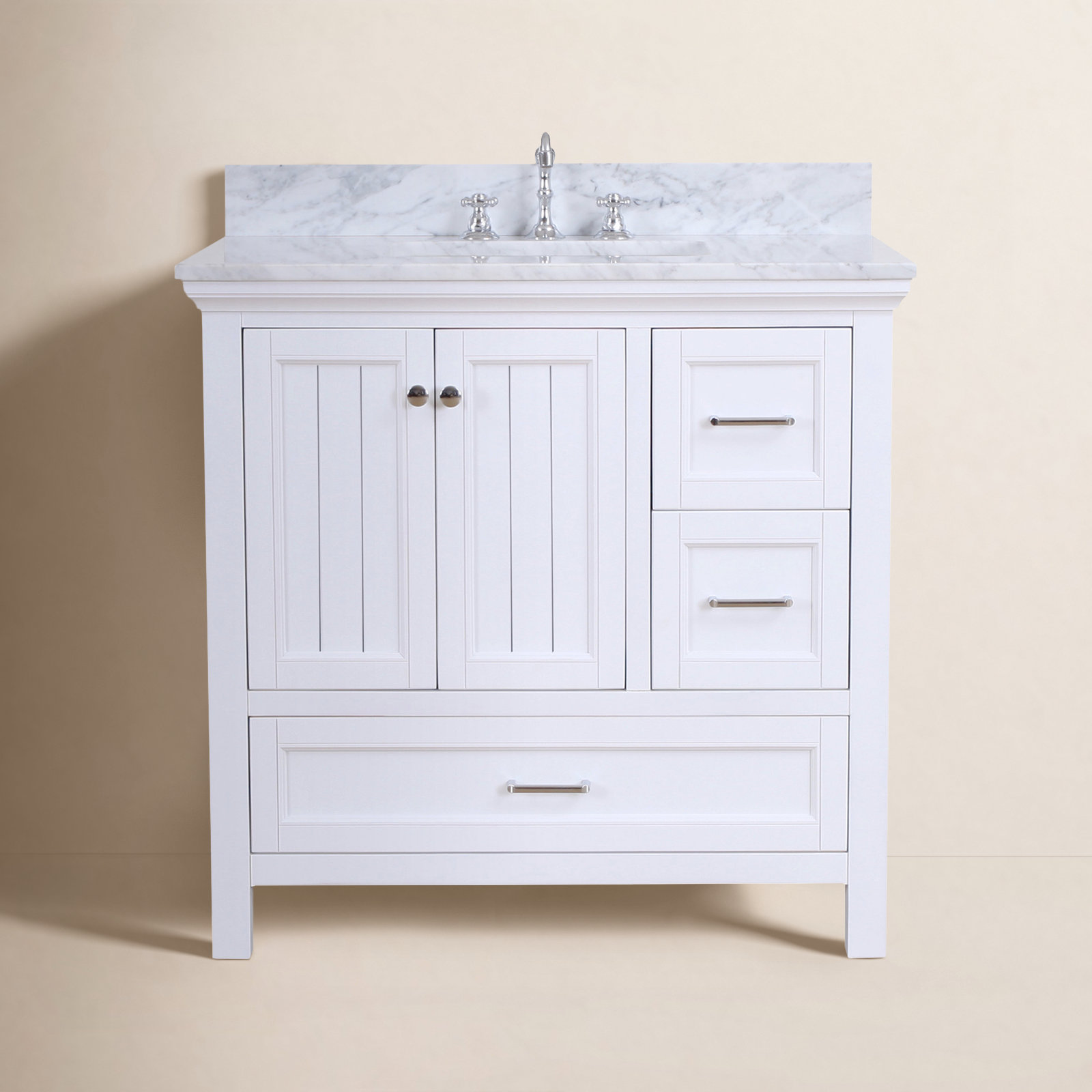 Maven 36'' Single Bathroom Vanity, White