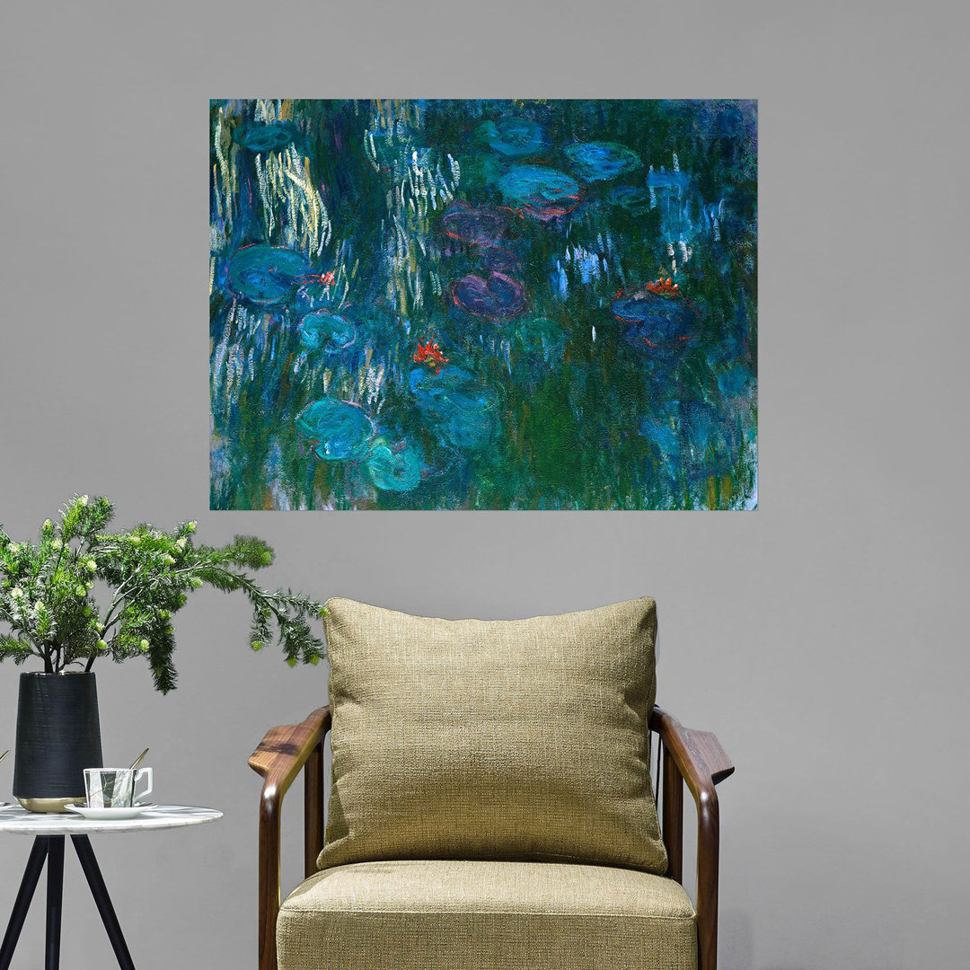 Poster Wasserlilien von Claude Monet