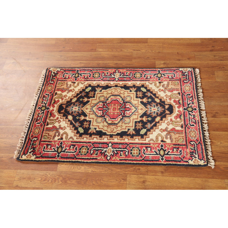 Tapis indien foncé foncé Medallion