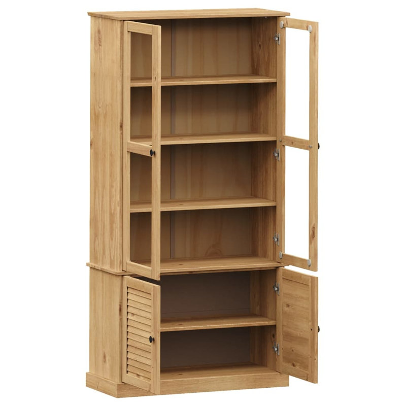 Leny Display Cabinet, Brown