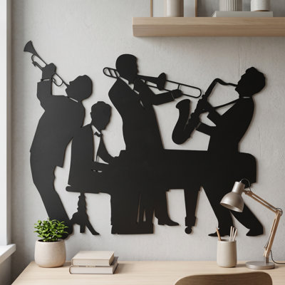Rhythmic Muse Metal Wall Sculpture