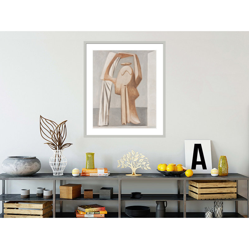 «Baigneuse féminine avec bras surélevés» par Pablo Picasso, impression giclée sur cadre, 20.5" H x 17.75" W