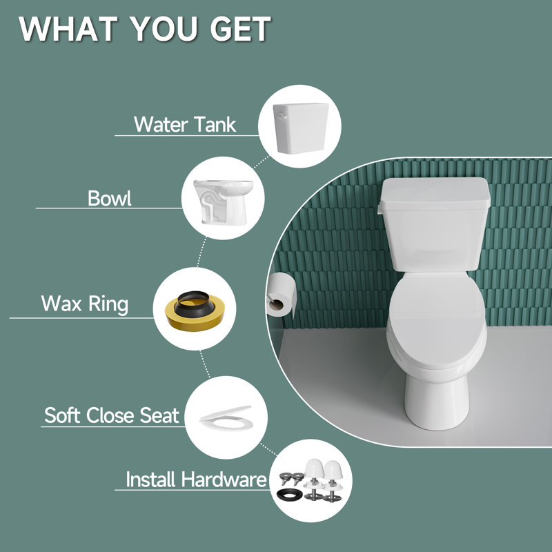Toilette allongée 17 po ADA Comfort