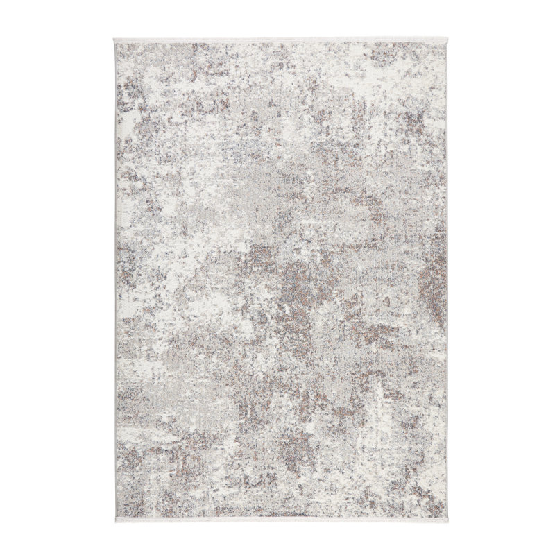 Town & Country Living Rein Abstract Cloud Everwash Non-Slip Backing Washable Area Rug Gray, Rectangle 5'2" x 7'2"