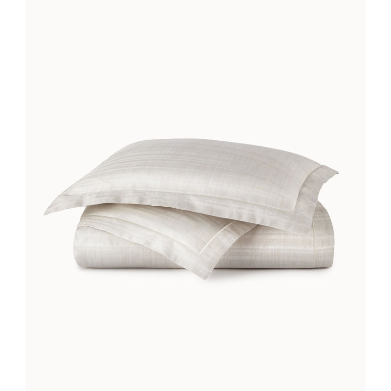 Biagio Standard Cotton Reversible Modern & Contemporary Duvet Cover, King Duvet Cover, Pearl