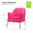 Cleo 26" Wide Contemporary Chair with Recessed Arms-370804789
