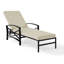 Chaise longue simple inclinable avec coussin Tarpley-283535785-283535784