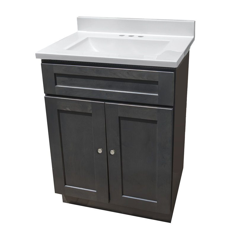 Raynelle 25'' Single Bathroom Vanity with Cultured Marble Top
