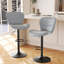 Adjustable Height Counter Stool with Metal Frame-243967685-243967680