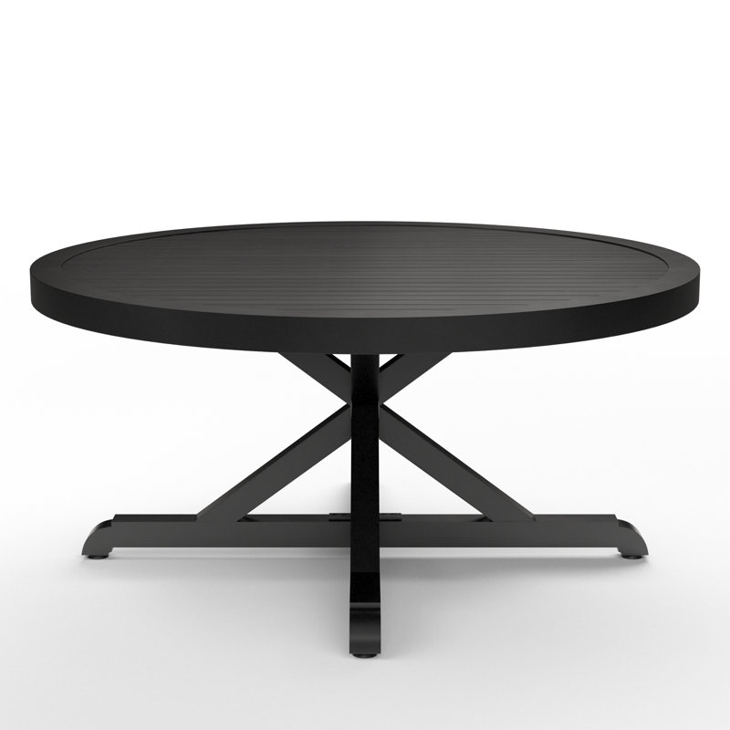 Monterey Outdoor Round Dining Table, 29.5'' H x 60" W x 60" L