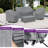Outdoor Furniture Cover Waterproof Patio Furniture Set Covers for 4 Piece Outdoor Conversation Set-612786628