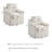Swivel Accent Chairs With Slipcovers - Set Of 2-1206349452