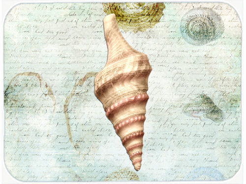 Caroline's Treasures Shells Glass Cutting Board
