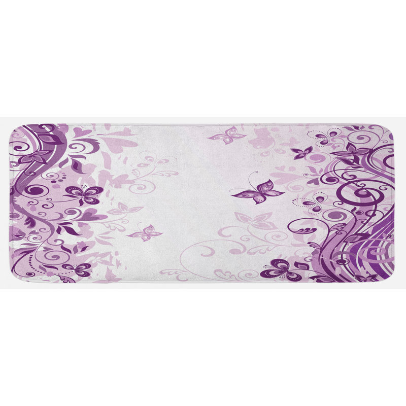 Tapis de cuisine papillon