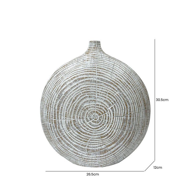 Cullomburg Polyresin Table Vase, 30.5cm H  x 26.5cm W  x 12cm D
