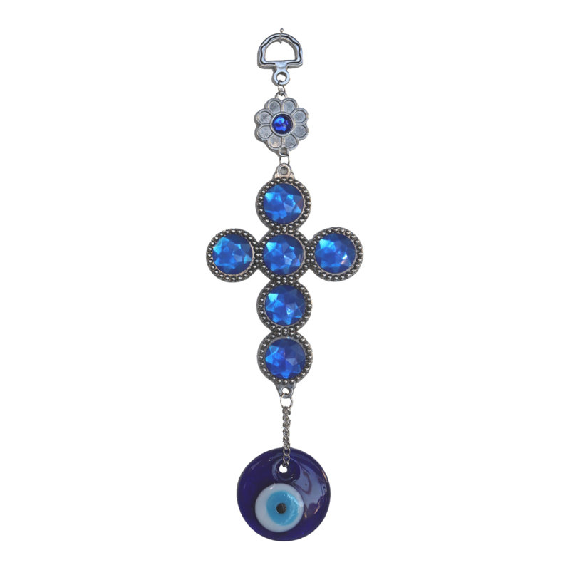 Cross-Shaped Anti-Evil Eye Amulet