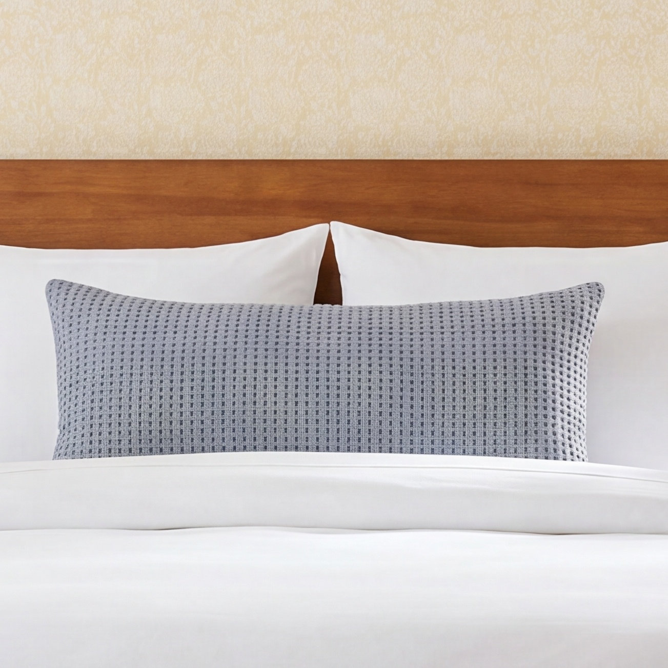 Pick Stitch Cotton Shams, King, Navy