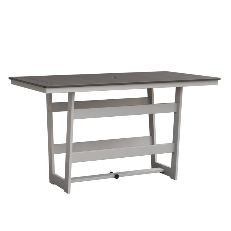 Table de bar rectangulaire Berlin, Graphite, H 38,87 po x l 70 po x P 40 po