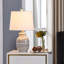 Lampe de table grise 19,75 "Altura
