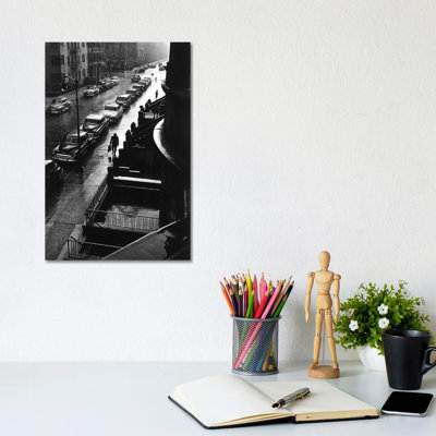 Man in Rain (NYC, 1952) 1 Piece Wall Art on Canvas