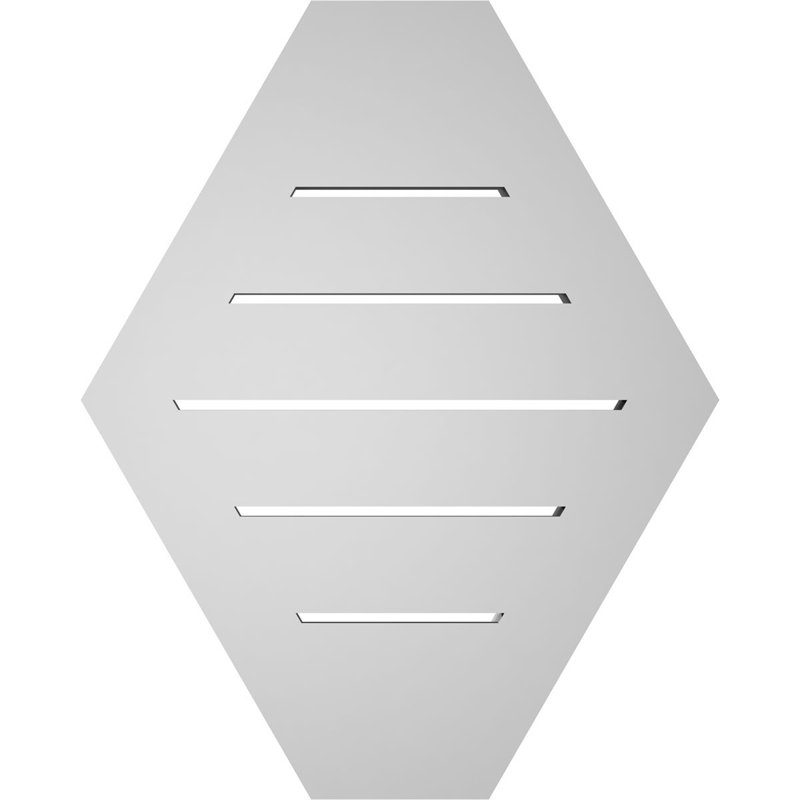 Évent horizontal fonctionnel à pignon en uréthane à surface horizontale Signature, H 20 po x l 16 po x P 1,5 po