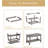 31.5 Inch Coffee Table with 2-Tier Storage, Modern Industrial Rectangular Living Room Table, Compact MDF & Particle Board Build, Durable & Easy Assembly, Ideal for Apartments & Offices