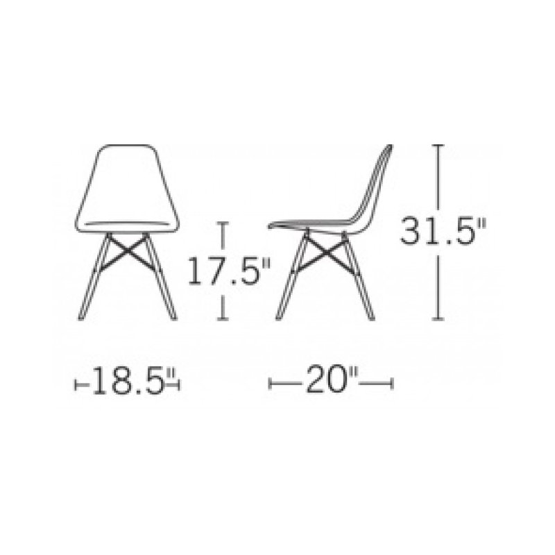 Chaise d'appoint Lytle, Blanc, Naturel
