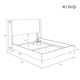 Hanson Upholstered Wingback Bed