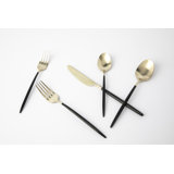 AllModern Barrona Stainless Steel Flatware Set - Service for 4