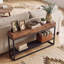 63 cm W Solid Wood Top Console Table