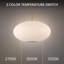 Luminaire suspendu à DEL à intensité variable avec abat-jour ovale en verre, température de couleur réglable-86681431-86681428