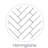 Herringbone Tile White Acrylic Alcove Shower Walls with Silver Grout Lines