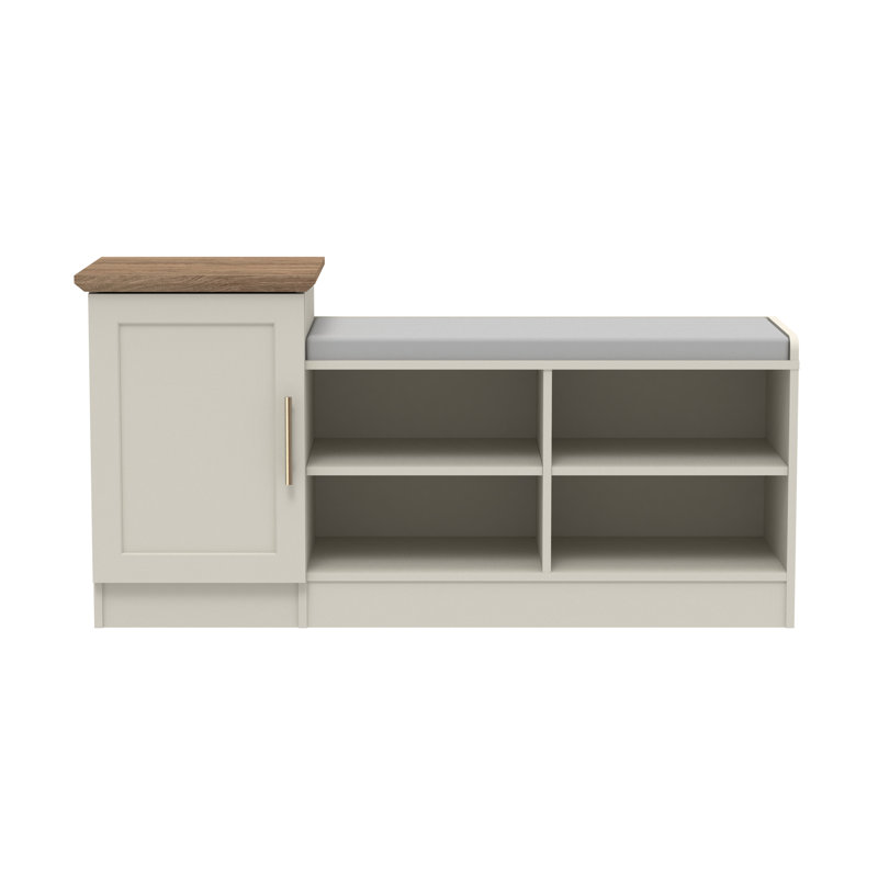 Storage Bench, Light Grey