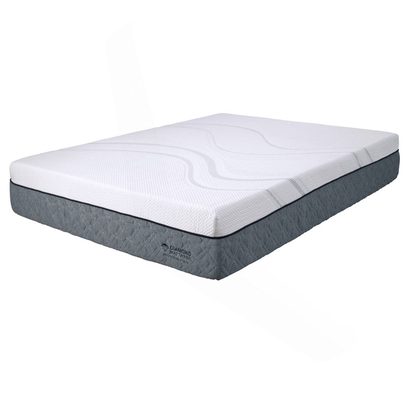 Diamond Capri Graphene Memory Foam, Cool, Conforming, Responsive 12" Firm Feel, Greenguard Gold Certified, White Label Ready