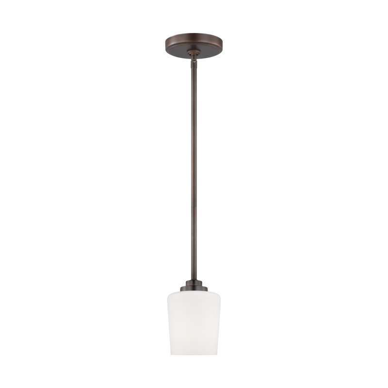 Luminaire suspendu en pot 1 lumière Windom, Bronze, 75 W, Non