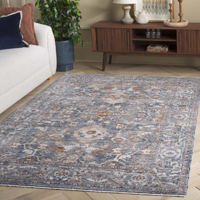 Tapis bleu / gris Heirloom 724