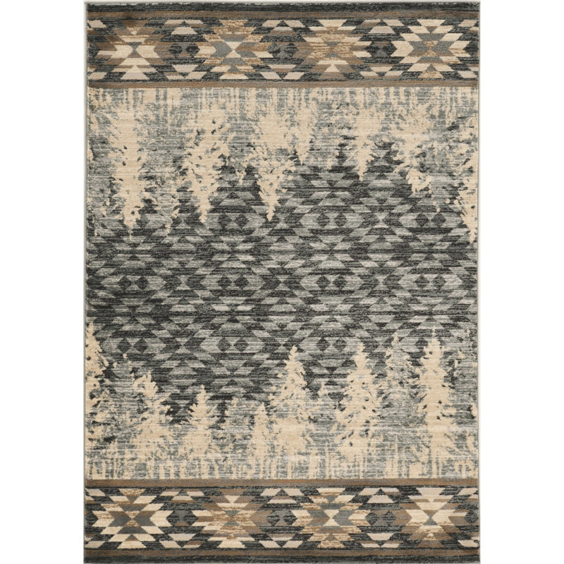 Tapis Mardell Southwestern, Rectangle 5 pi 3 po x 7 pi 7 po, Ivoire ivoire