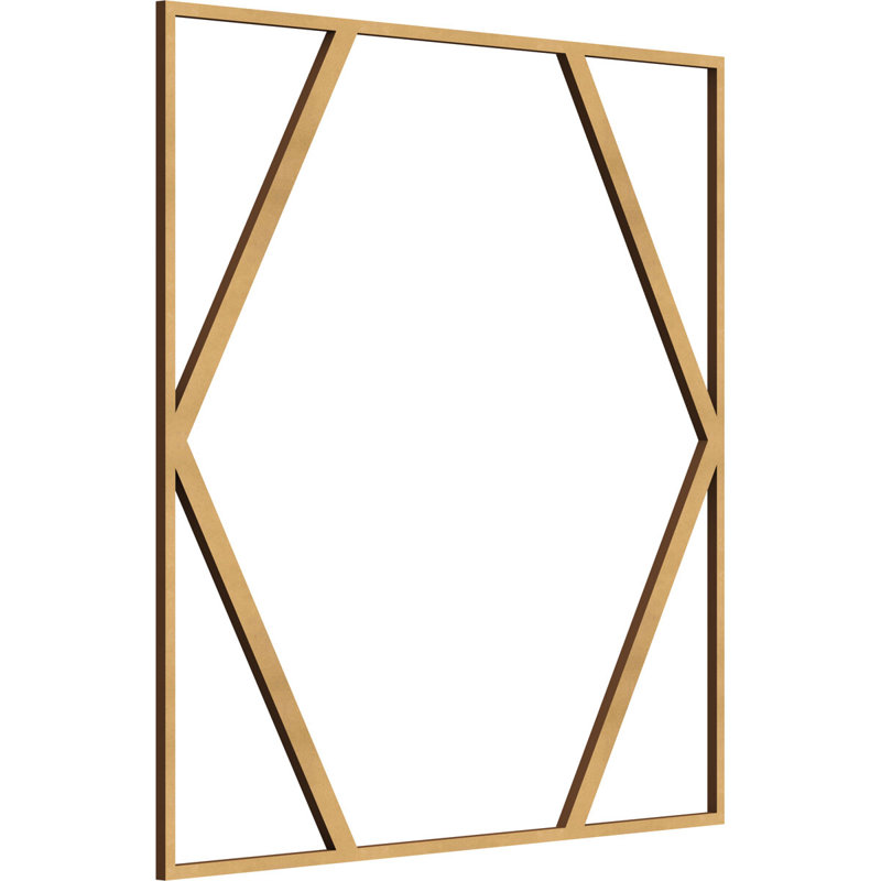 Panneaux muraux décoratifs en bois Fraser, H 23 3/8 po x l 23 3/8 po x P 3/8 po, Bois