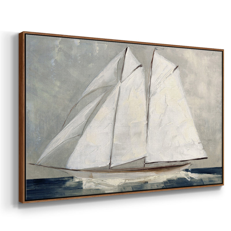 " Setting Sail ", 25" H x 37" W x 2" D, Walnut