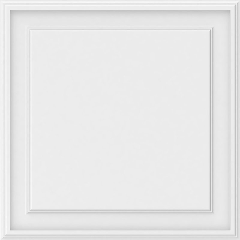 Legacy Raised Decorative Wall Panel, 24"H x 24"W x 0.63"D