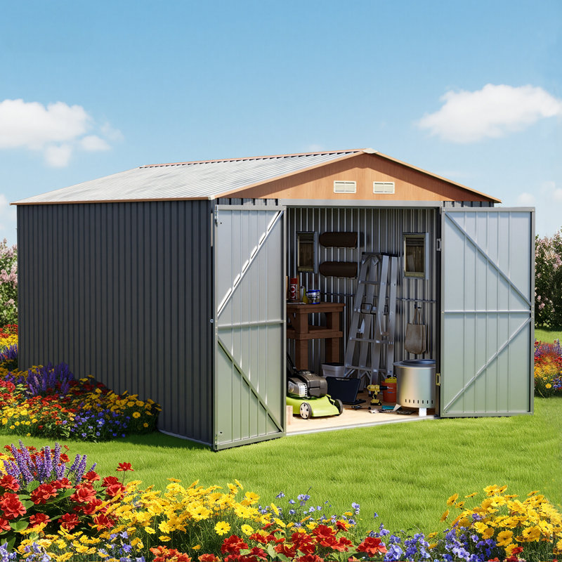 Remise de rangement extérieure 6 x 4, 10 pi x 12 po